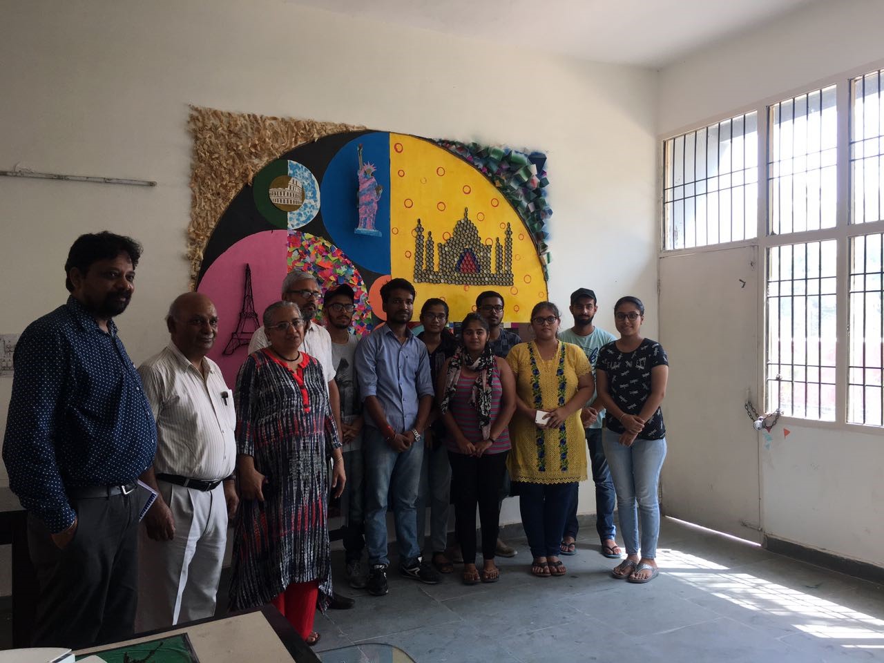 Mural Making competition at IKGPTU, Group: Cross2 Vaulters Sept 2017
