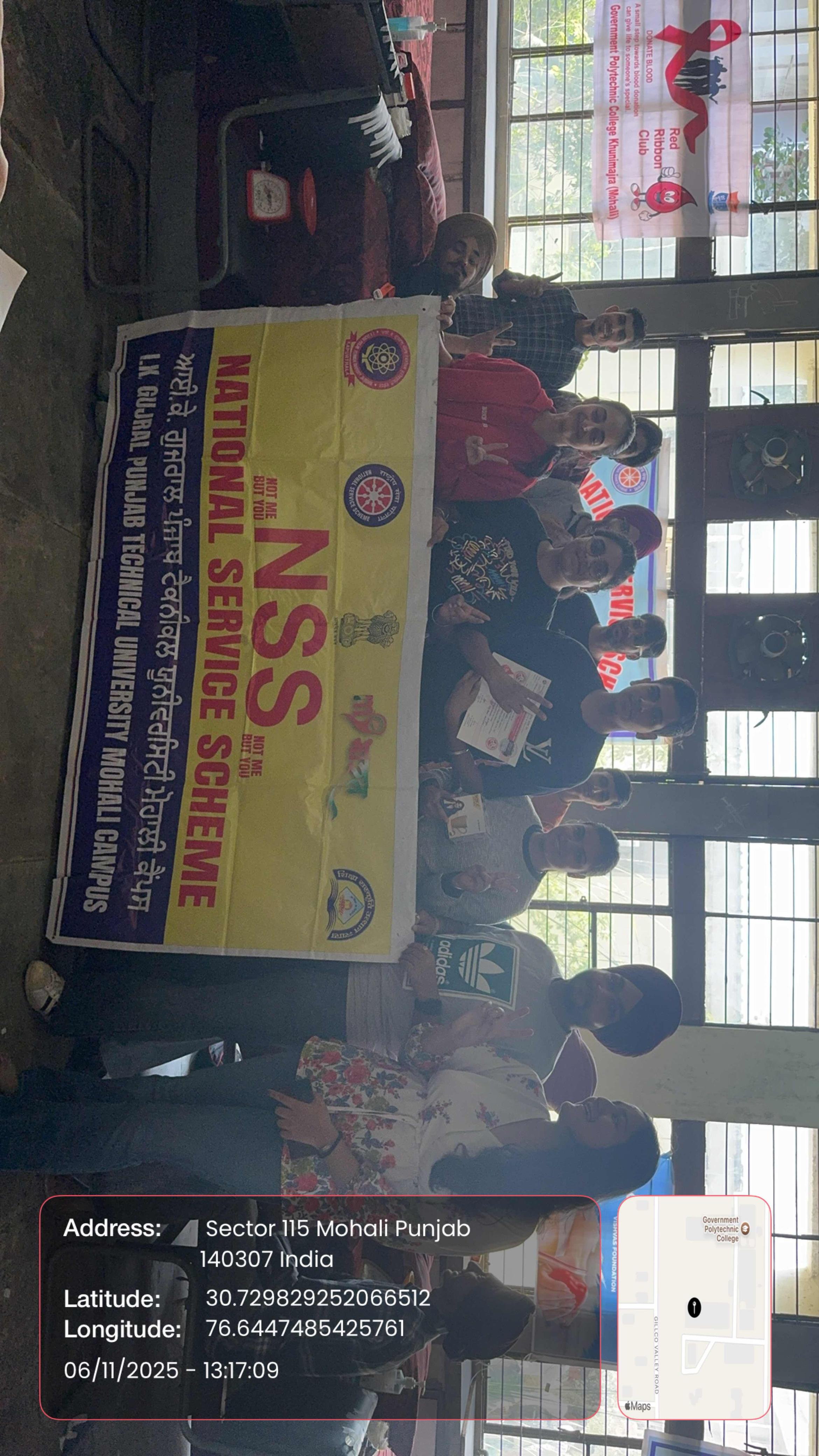 One-Day Blood Donation Camp Organized by IKGPTU Mohali Campus-II on 6th November 2025